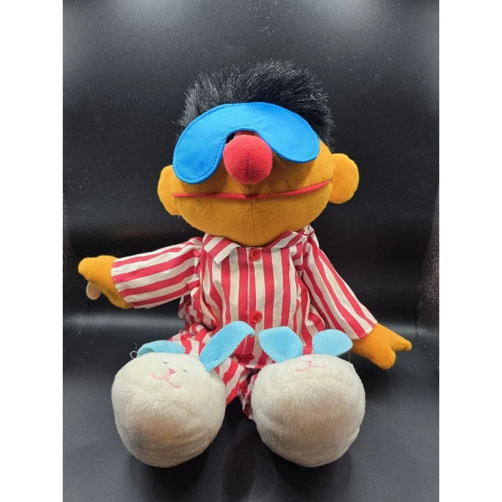 Vintage 1996 Tyco Sesame Street Sing Sleep Snore Ernie Pjs Toy Tested Works